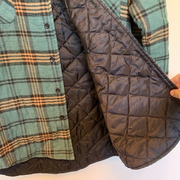The Men's Store at Sears Size Large Plaid Button Lined Jacket Shirt Shacket - Picture 3 of 8